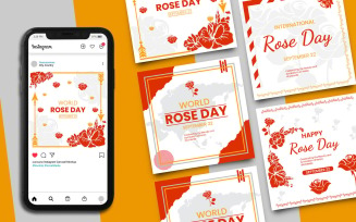 World Rose Day Instagram Template