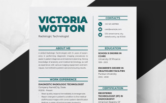 Clean Resume / Simple Resume Template Design
