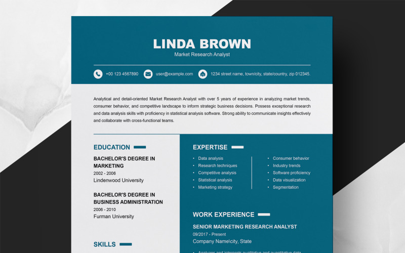 Creative And Professional Resume Template Word