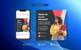 Minimal Study Abroad Promo Made Easy with This PSD Template