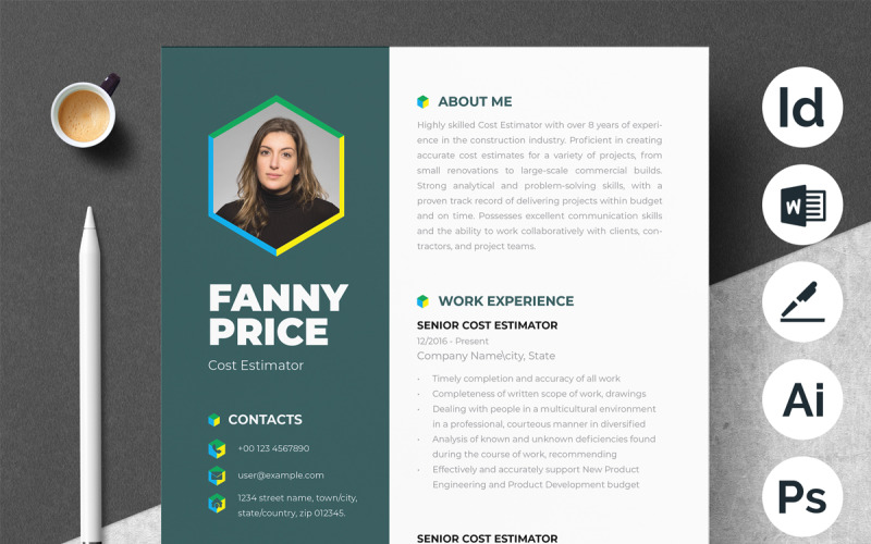 Professional Resume And CV Template Word Resume Template