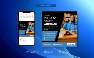 PSD Elegent Study Abroad Promo Template