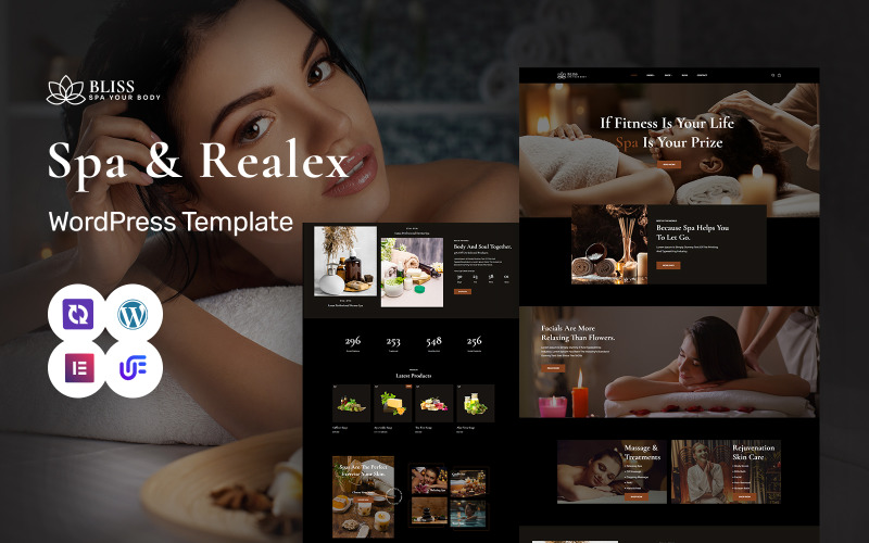 Bliss - Spa, Massage, Beauty And Wellness WordPress Elementor Theme WordPress Theme