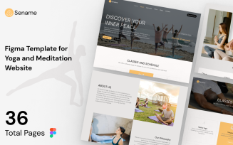 Sename - Figma Template for Yoga and Meditation Website