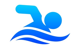 Swimming Logo, Swimmer logo