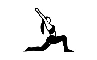 Yoga Girl logo, Yoga logo, Woman yoga,