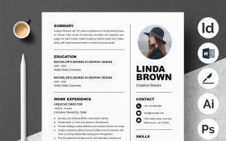 Clean & Creative Resume Template Word