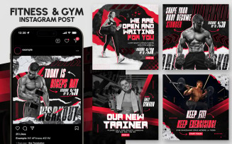 Fitness and Gym Instagram Post Template