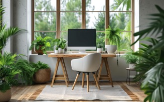 Minimalist Design with Desk & Frame 325