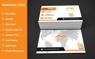 Visiting Card Template with Customizable Designs - 381