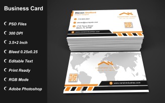 Visiting Card Template with Customizable Designs - 382