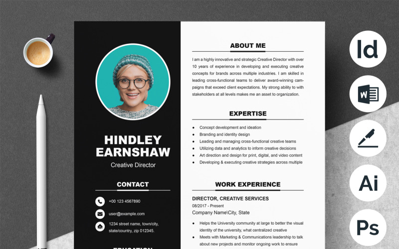 Elegant Resume And Cover Letter Template Design Resume Template