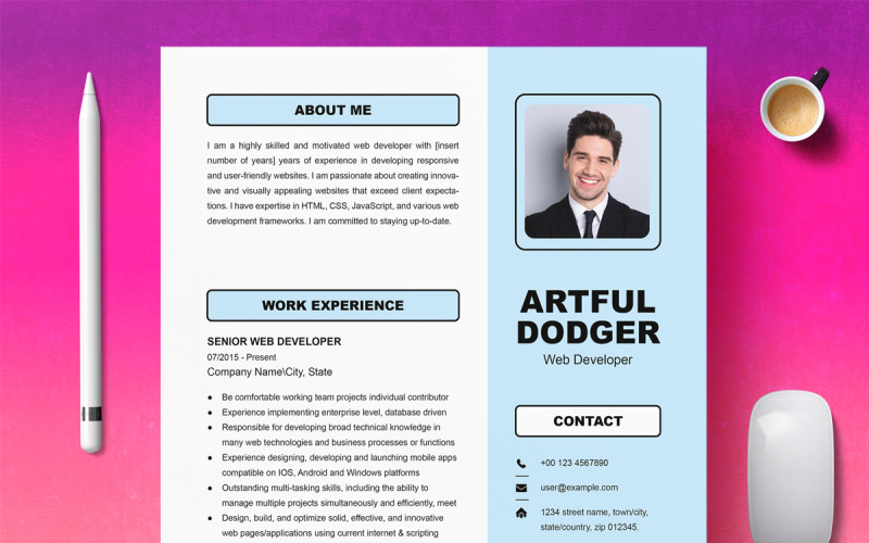 Executive CV Resume Template