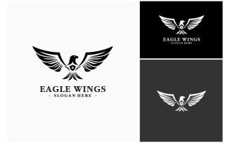 Flying Eagle Spread Wings Logo