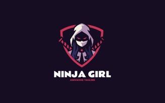 Ninja Girl E- Sport and Sport Logo 1