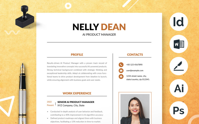 Simple And Modern Resume Template Word