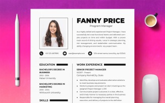 Simple Clean Resume And CV Template Design