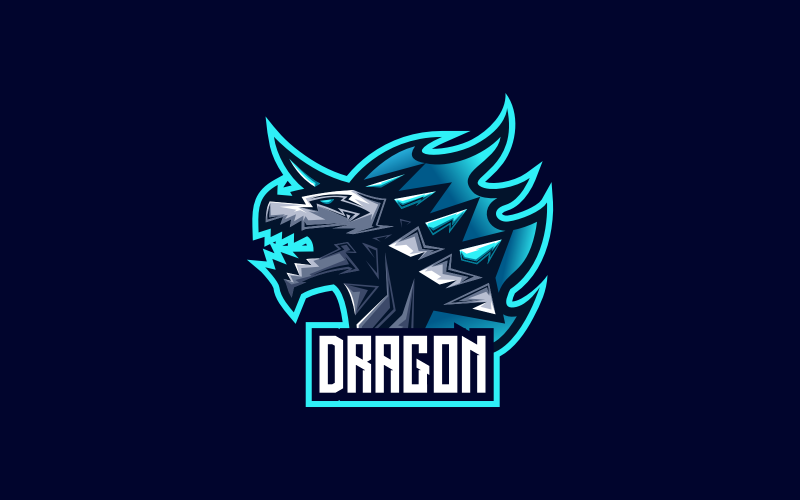 Dragon E- Sport and Sport Logo 1 Logo Template