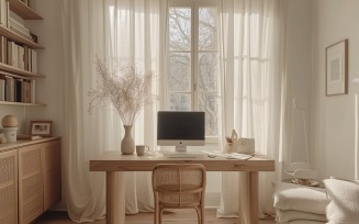 Minimalist Design with Desk & Frame 363