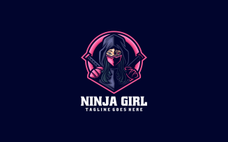 Ninja Girl E- Sport and Sport Logo