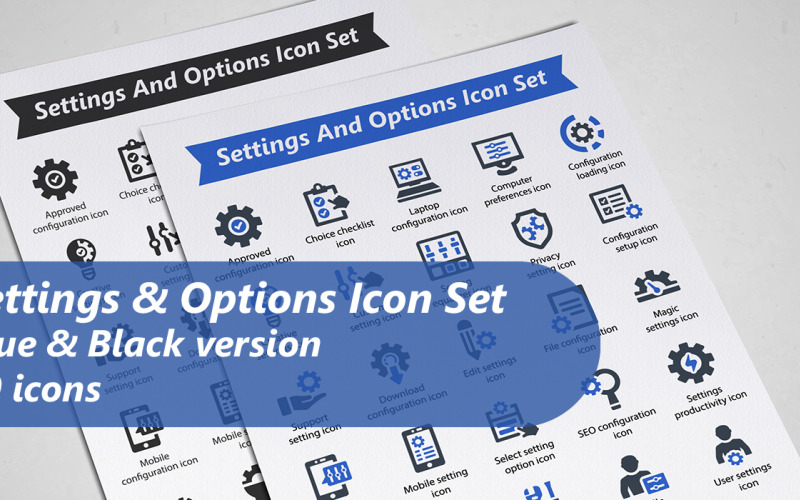 Settings And Options Icon Set