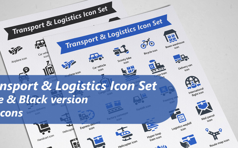 Transport And Logistics Icon Set