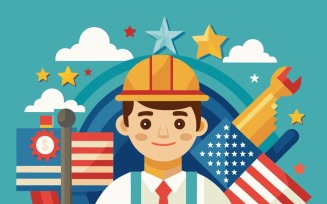 Vector labor day Estados Unidos