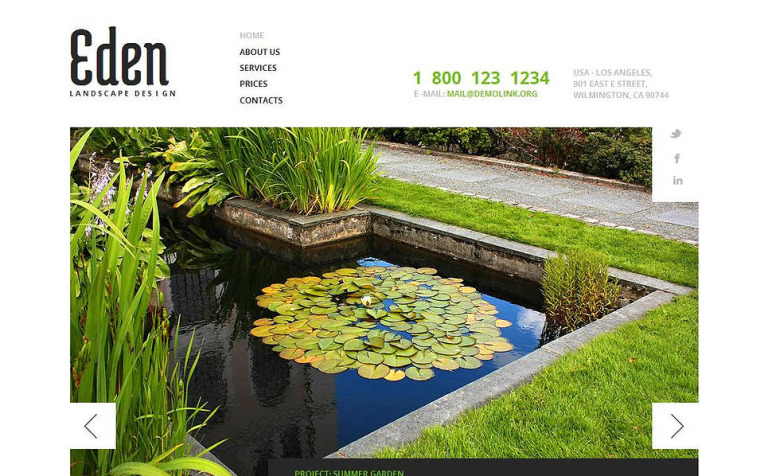 Garden Design Premium Moto CMS HTML Theme Big Screenshot Garden Design Moto CMS HTML Template New Screenshots BIG