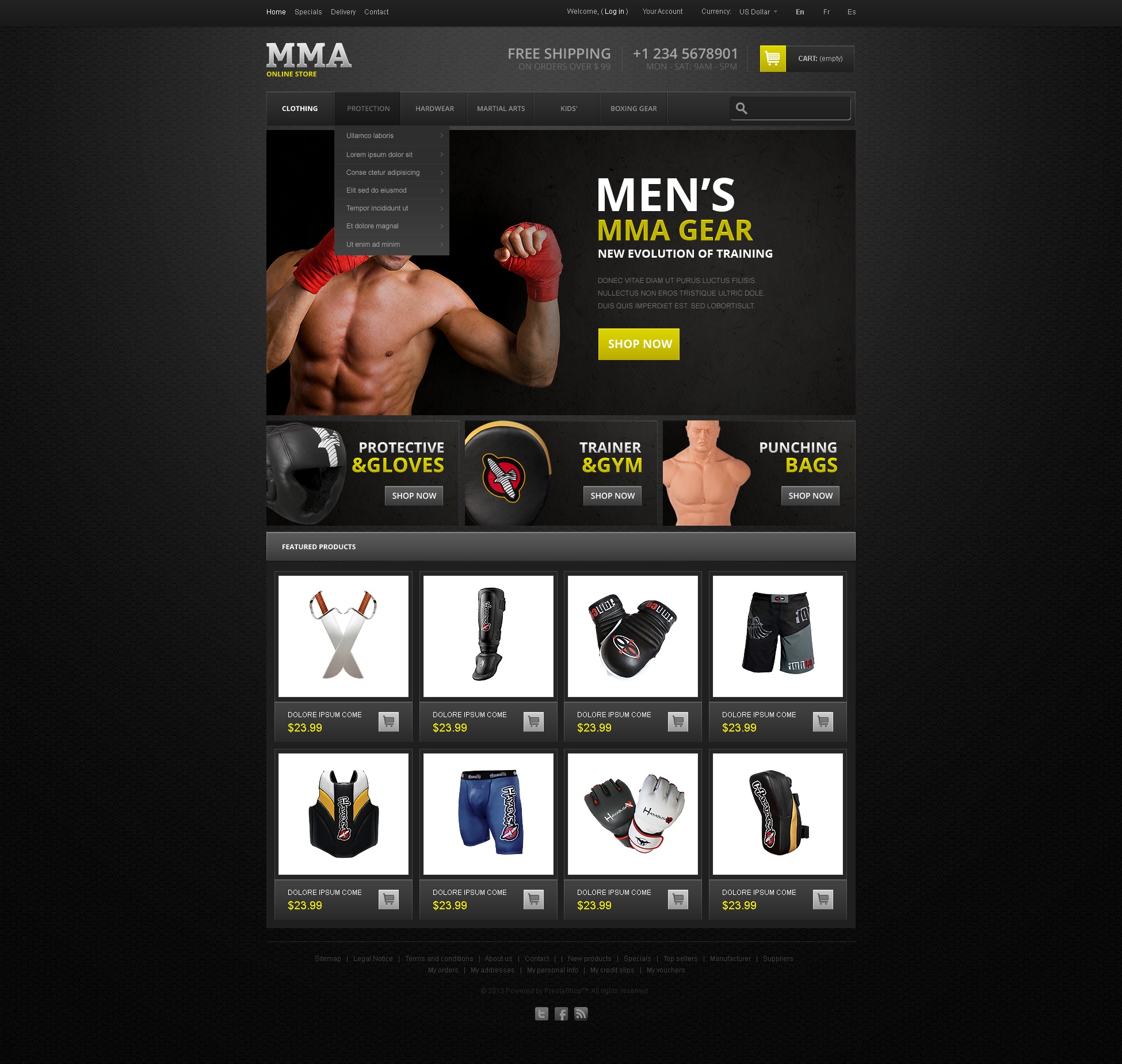 Martial Arts Store Theme 44000