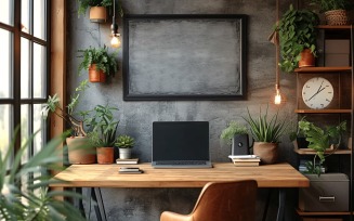 Minimalist Design with Desk & Frame 405