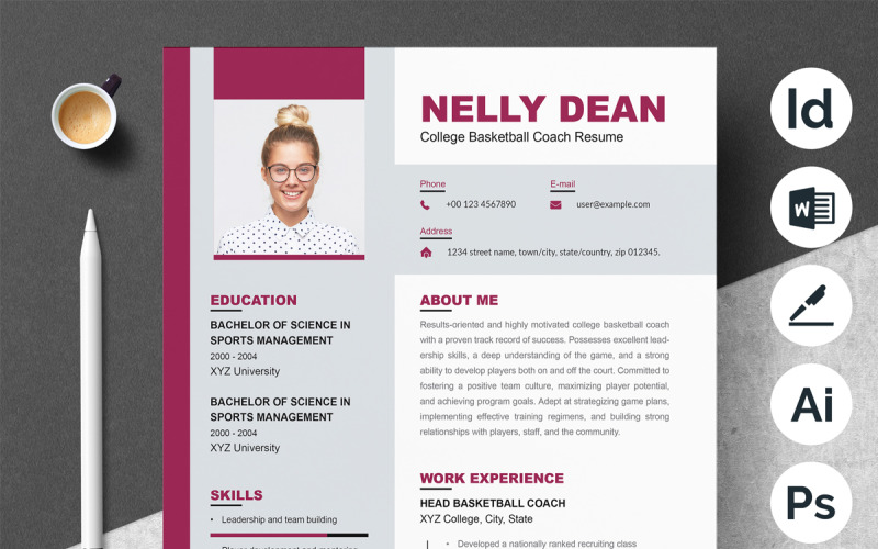 Minimalist Executive CV Template Resume Template