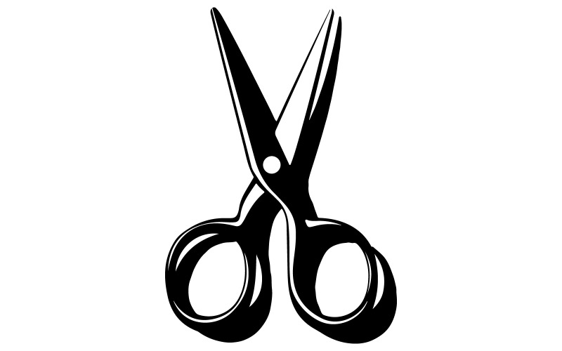 black and white silhouette of a pair of sleek Illustration