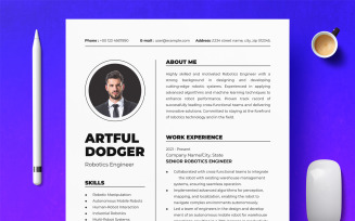 Clean And Simple Resume Template Design