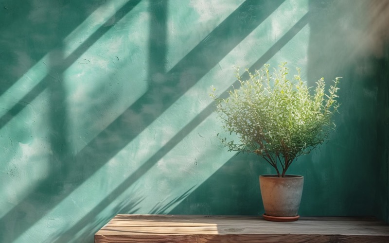 Home room Vases and Desk Sunlight from window 487 Illustration