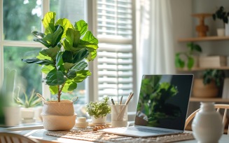 Home room Vases and Desk Sunlight from window 491