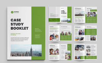 Case study booklet template design