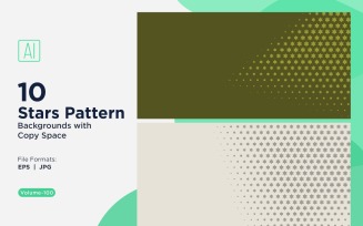 Dynamic Star Pattern Background Set 100