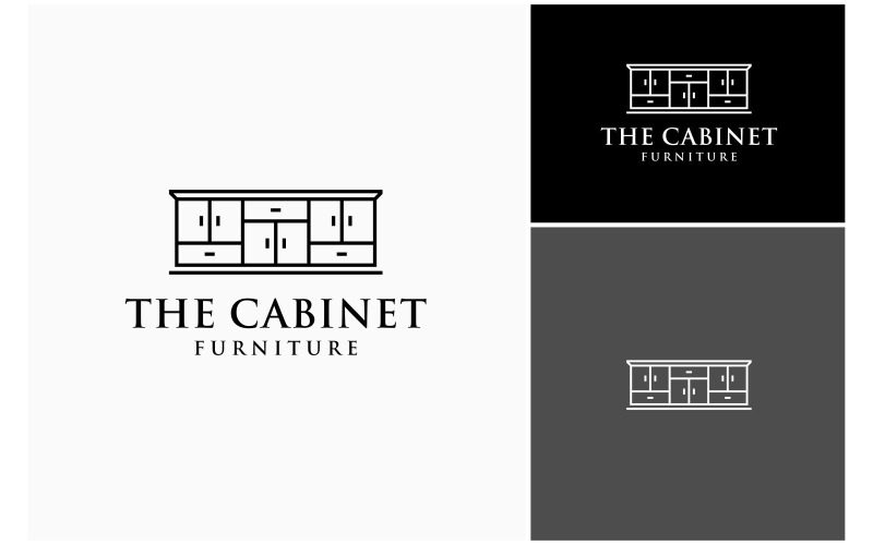 Cabinet Furniture Cupboard Interior Logo Logo Template