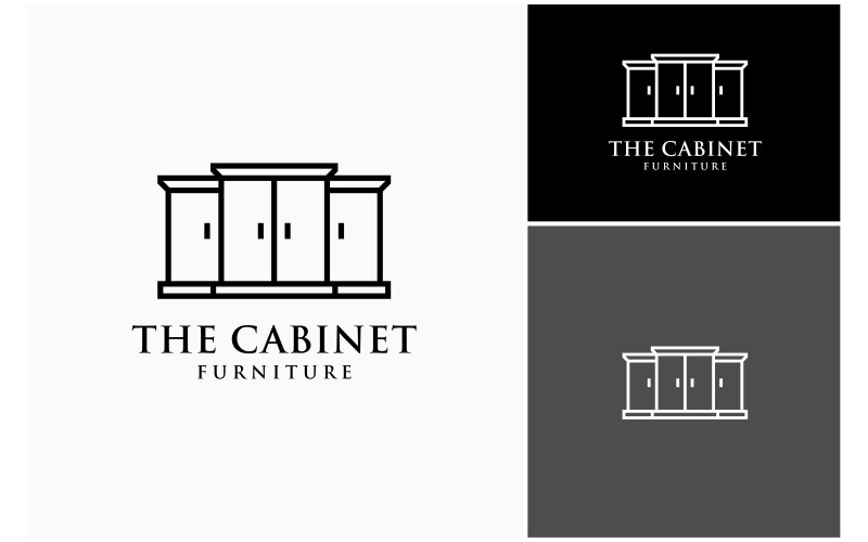 Cabinet Furniture Interior Logo Logo Template