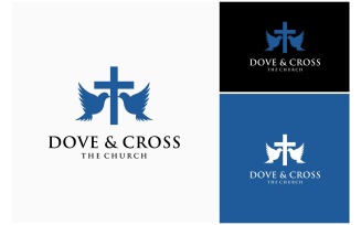 Holy Dove Church Faith Logo