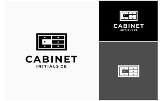 Letter CE Cabinet Furniture Logo