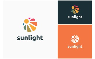 Sun Sunlight Bright Colorful Logo