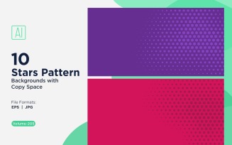 Dynamic Star Pattern Background Set 205