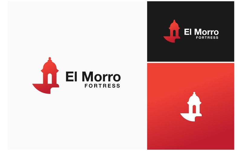 El Morro Bartizan Fortress Logo Logo Template