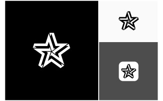 Star Spark Geometry Modern Logo