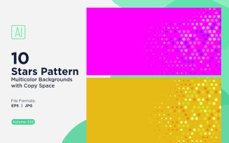 Star Pattern Background Multi Colors 222