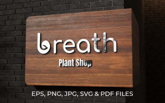 Breath logo design for plants