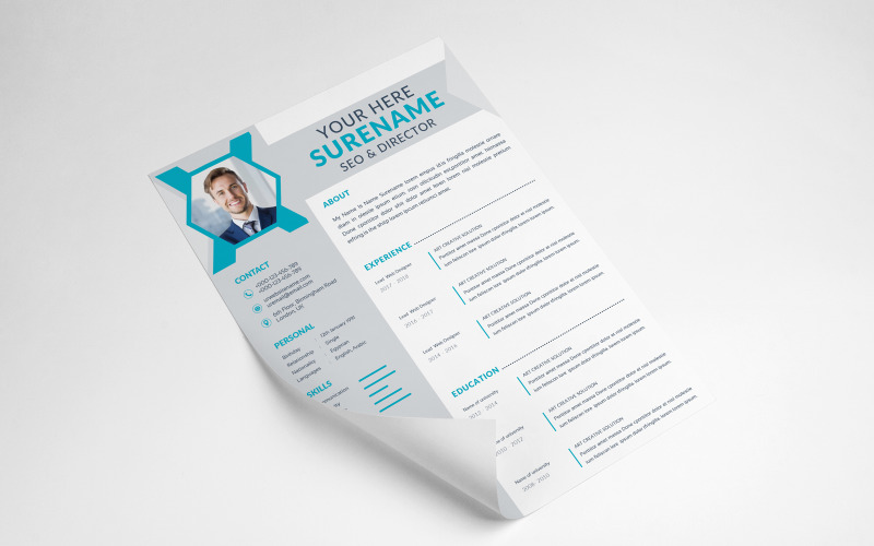 Director resume template design Resume Template