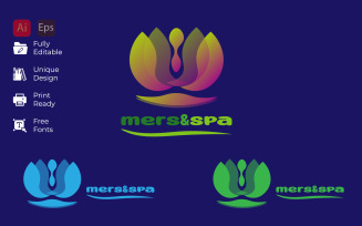 Elegant And Modern Mers& Spa Logo