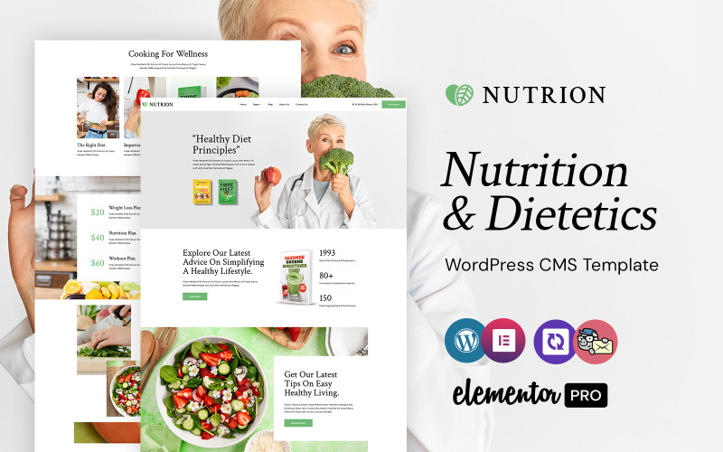 Nutrion - Nutrition and Dietetics WordPress Elementor Theme WordPress Theme